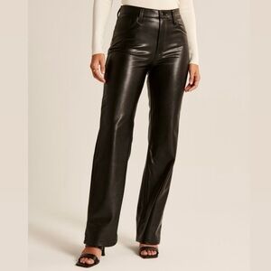 Abercrombie Curve Vegan leather pants